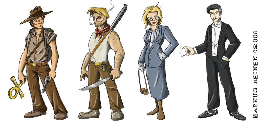 Pulp Characters by erlkoenig on DeviantArt