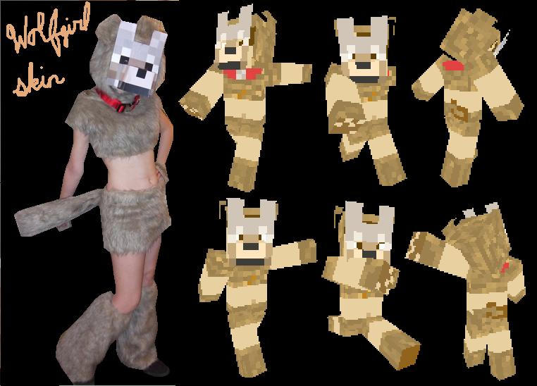ender wolf girl  Minecraft Skins