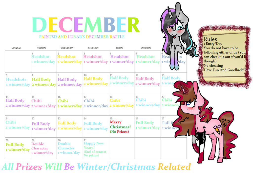 December Raffle Names December Raffle by ArcticsPersonal on DeviantArt