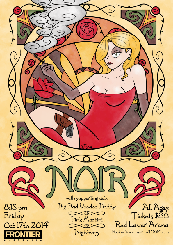 Art Nouveau Music Poster