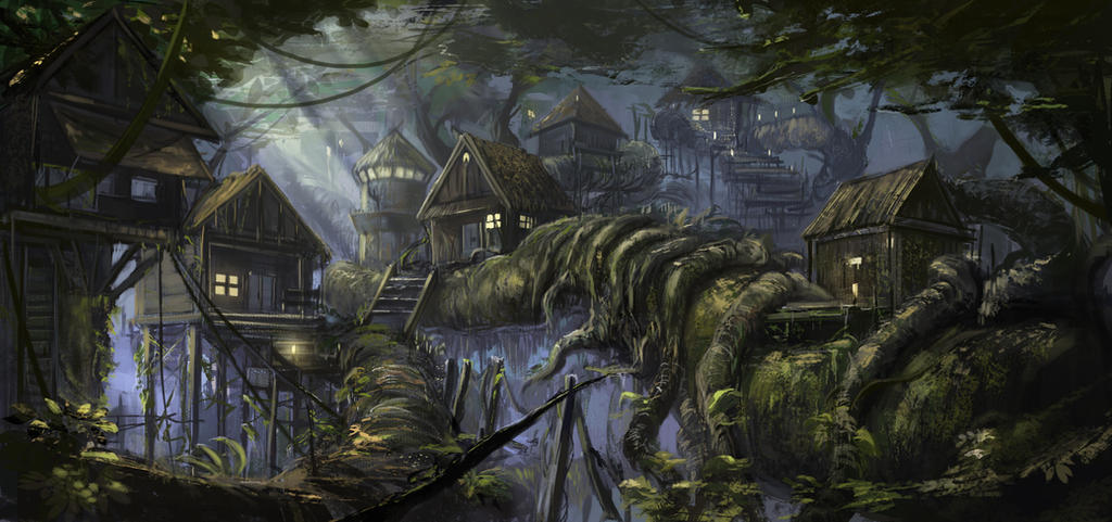 Hidden Village by SkyrisDesign