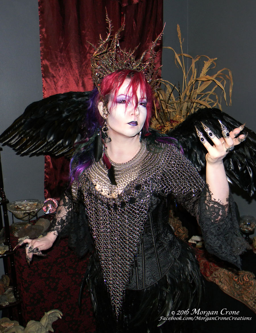 Queen of the Corvids Costume 12 by MorganCrone
