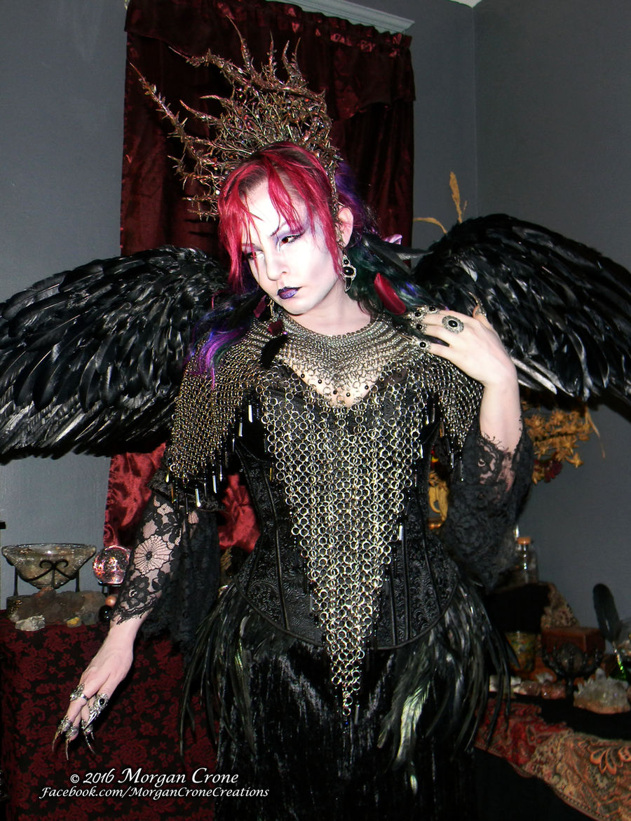 Queen of the Corvids Costume 16 by MorganCrone