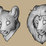 Lioden / Male and Female Lion P2U Avatar Base