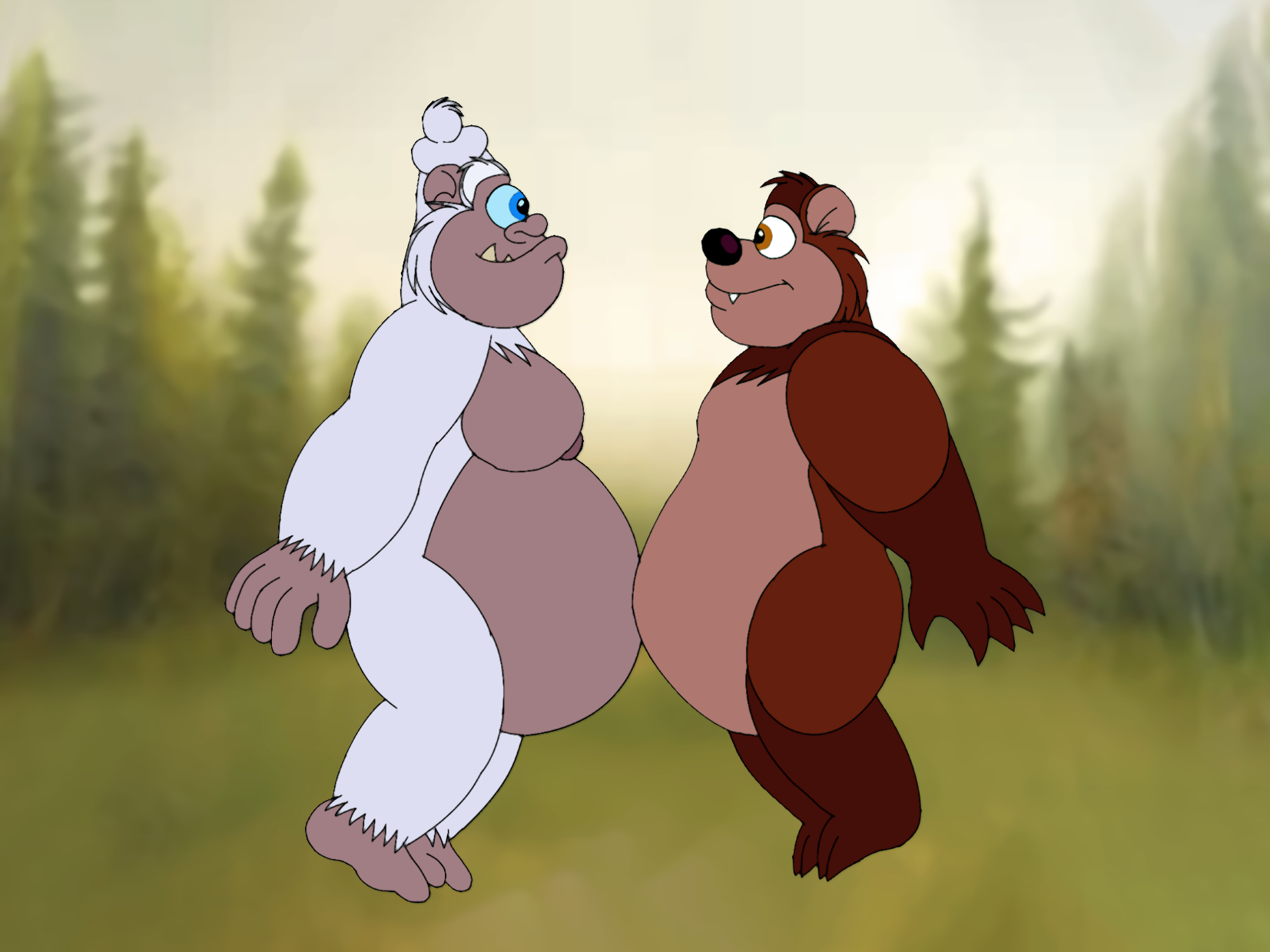 Crumbo and Bumper Bumping Bellies by NixWerld on DeviantArt