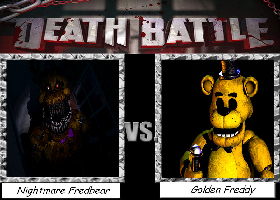 nightmare fredbear vs golden freddy #whoisstrongest