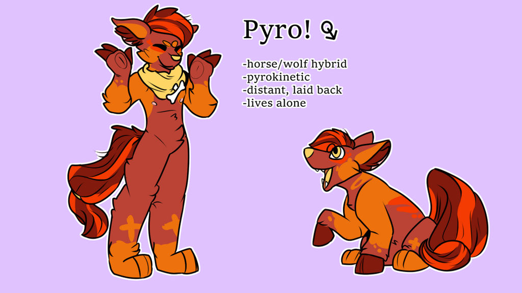 Pyro- Character Ref by XENODOGZ on DeviantArt