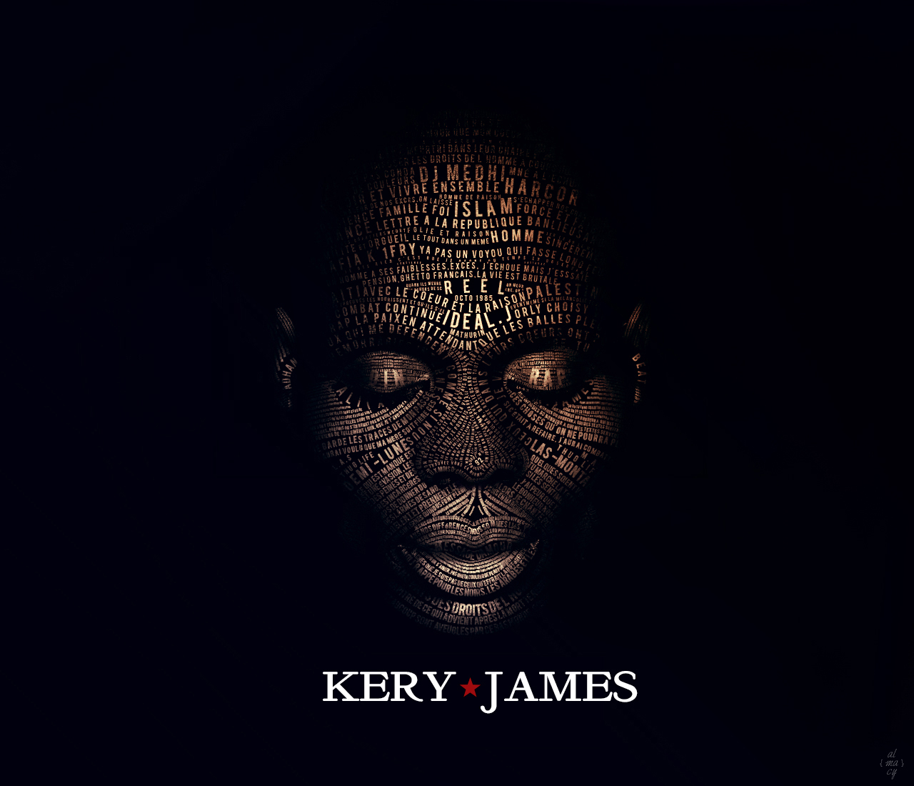 Kery James - Typographie