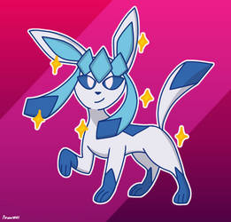 Simple Shiny Glaceon by MoonWolf118