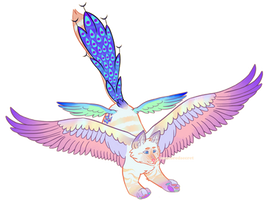 my first fursona Thea, feral form