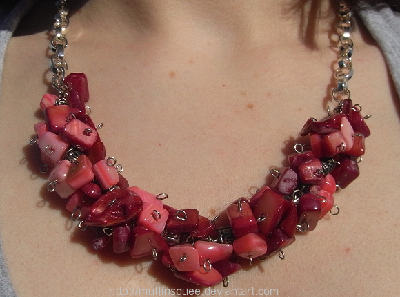 Pink and Red Necklace