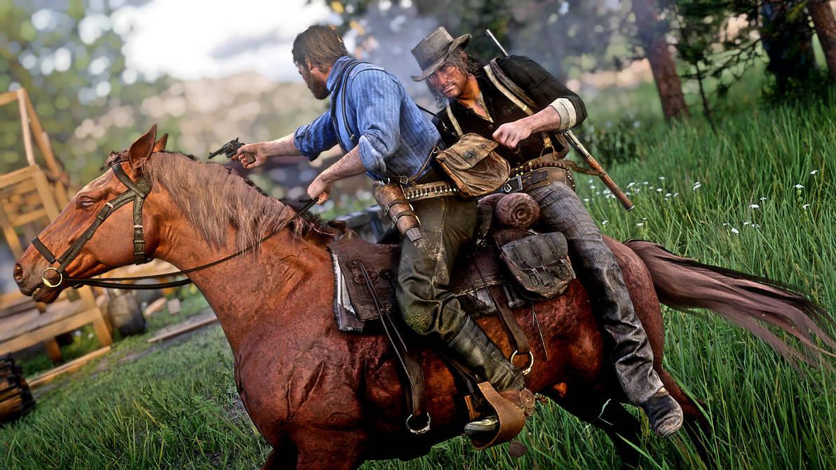 John and Arthur riding together by Simmeh on DeviantArt