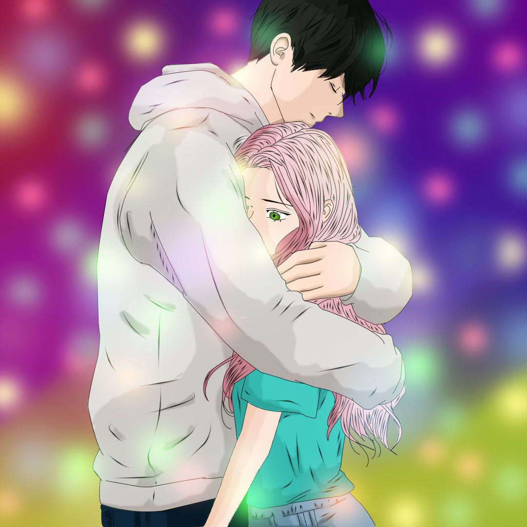 Anime Couple Hugging by ClivePoppen on DeviantArt