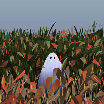 Friendly Ghost in a Cornfield
