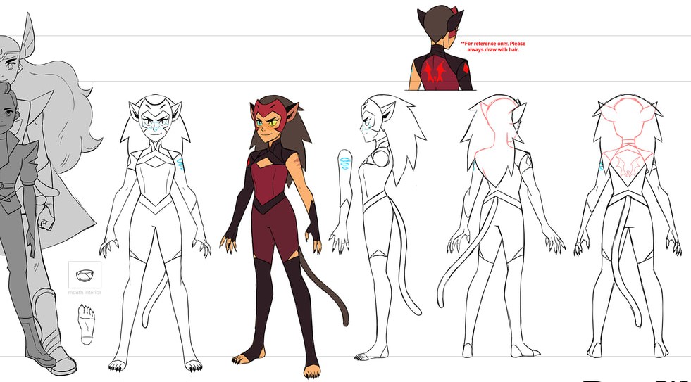Catra Versions Deviantart Catra's Model Sheet in Season 4 by Yceptomniverse on DeviantArt