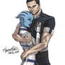 Liara and Shepard_color