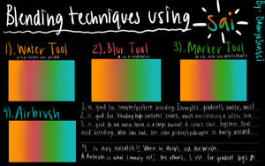 PaintTool Sai - Blending tools tutorial