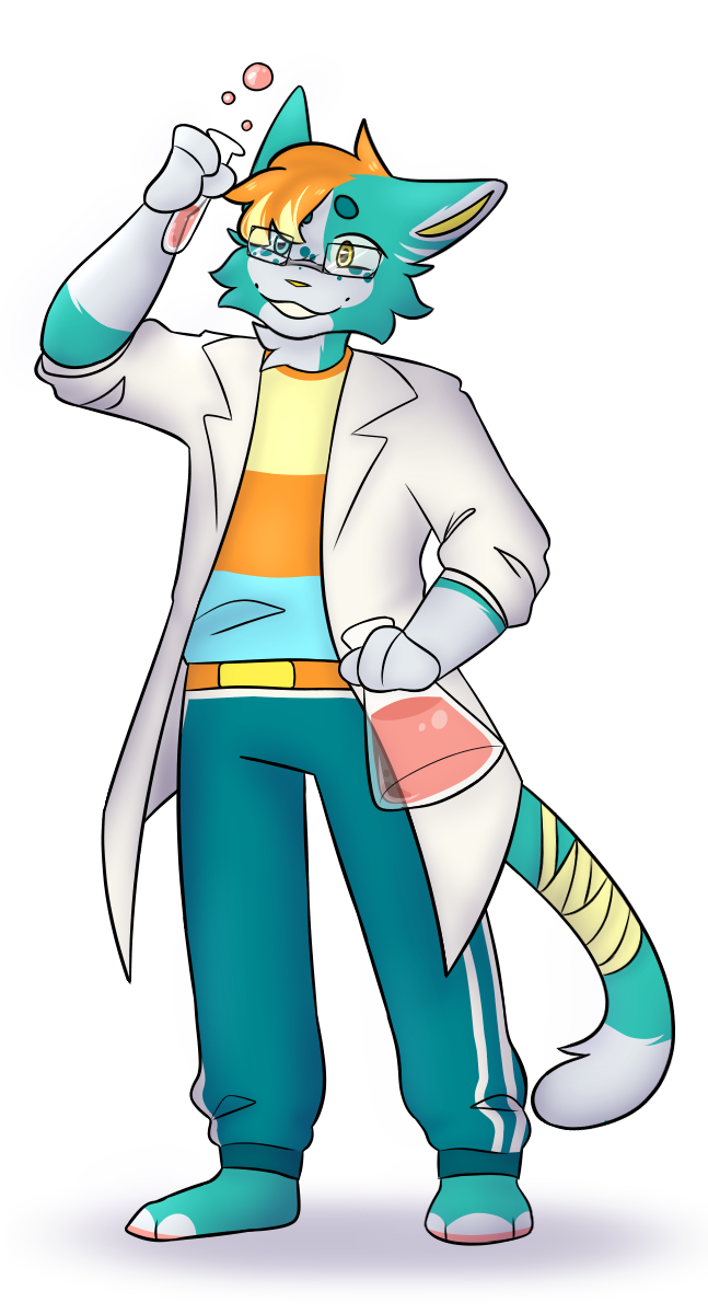 Science boy doing science stuff by Kanjesu on DeviantArt