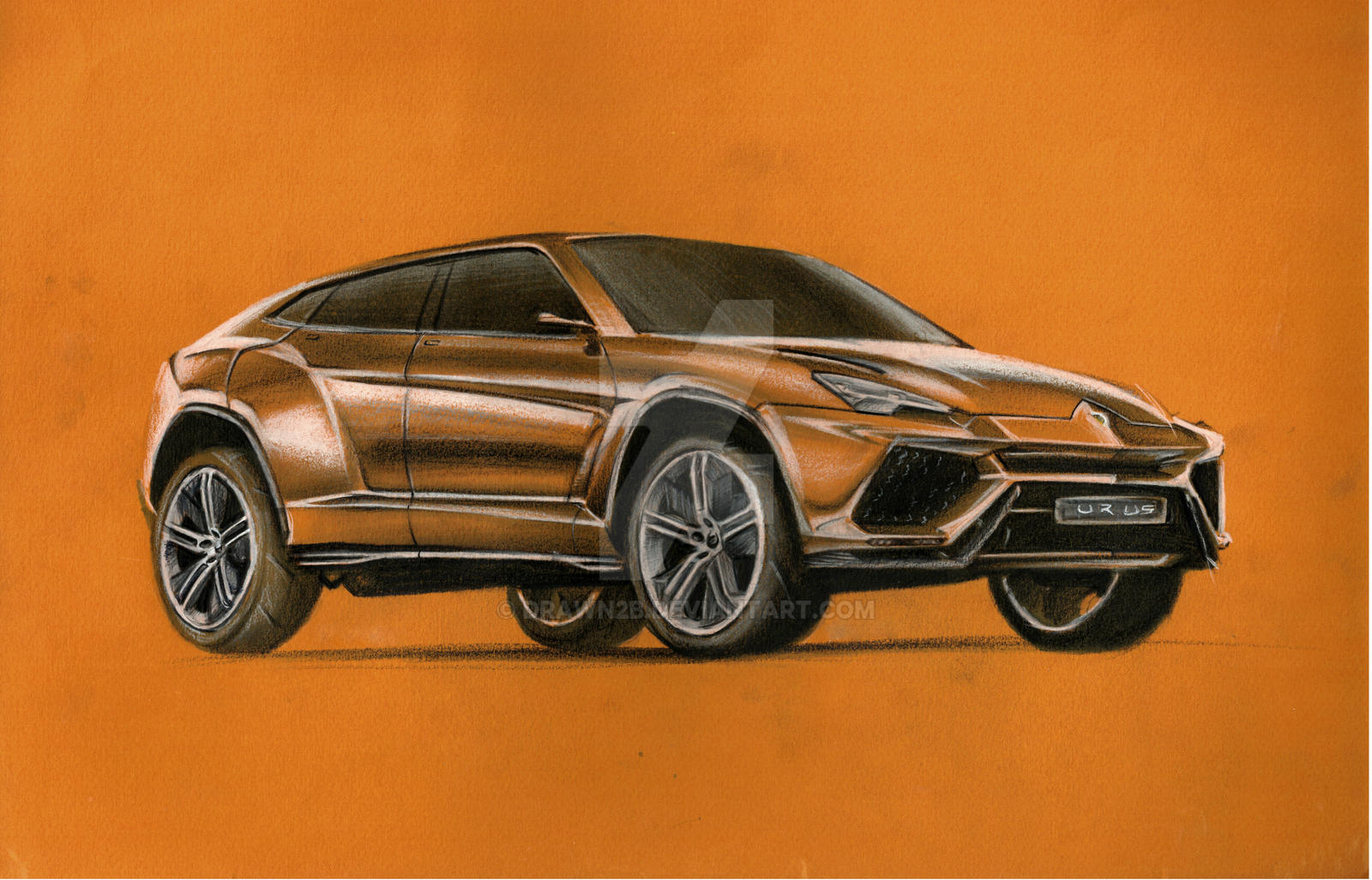 Lamborghini Urus drawing by DRAWN2B on DeviantArt