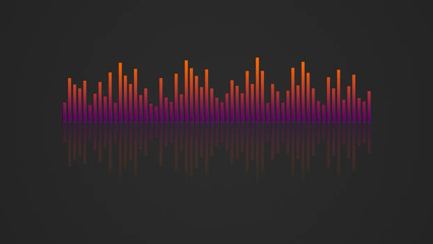 Music Visualizer 4K Wallpaper Orange Purple