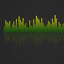 Music Visualizer 4K Wallpaper Yellow Green