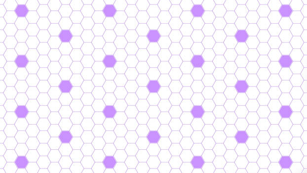 Purple Hexagon Dots 5K Wallpaper