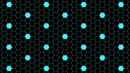 Blue Hexagon Dots 5K Wallpaper