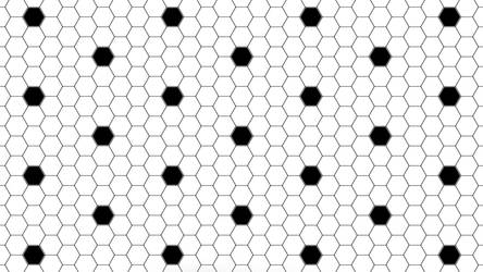 Black Hexagon Dots 5K Wallpaper