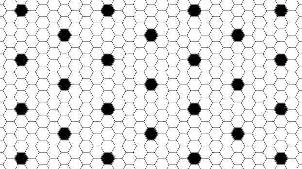 Black Hexagon Dots 5K Wallpaper
