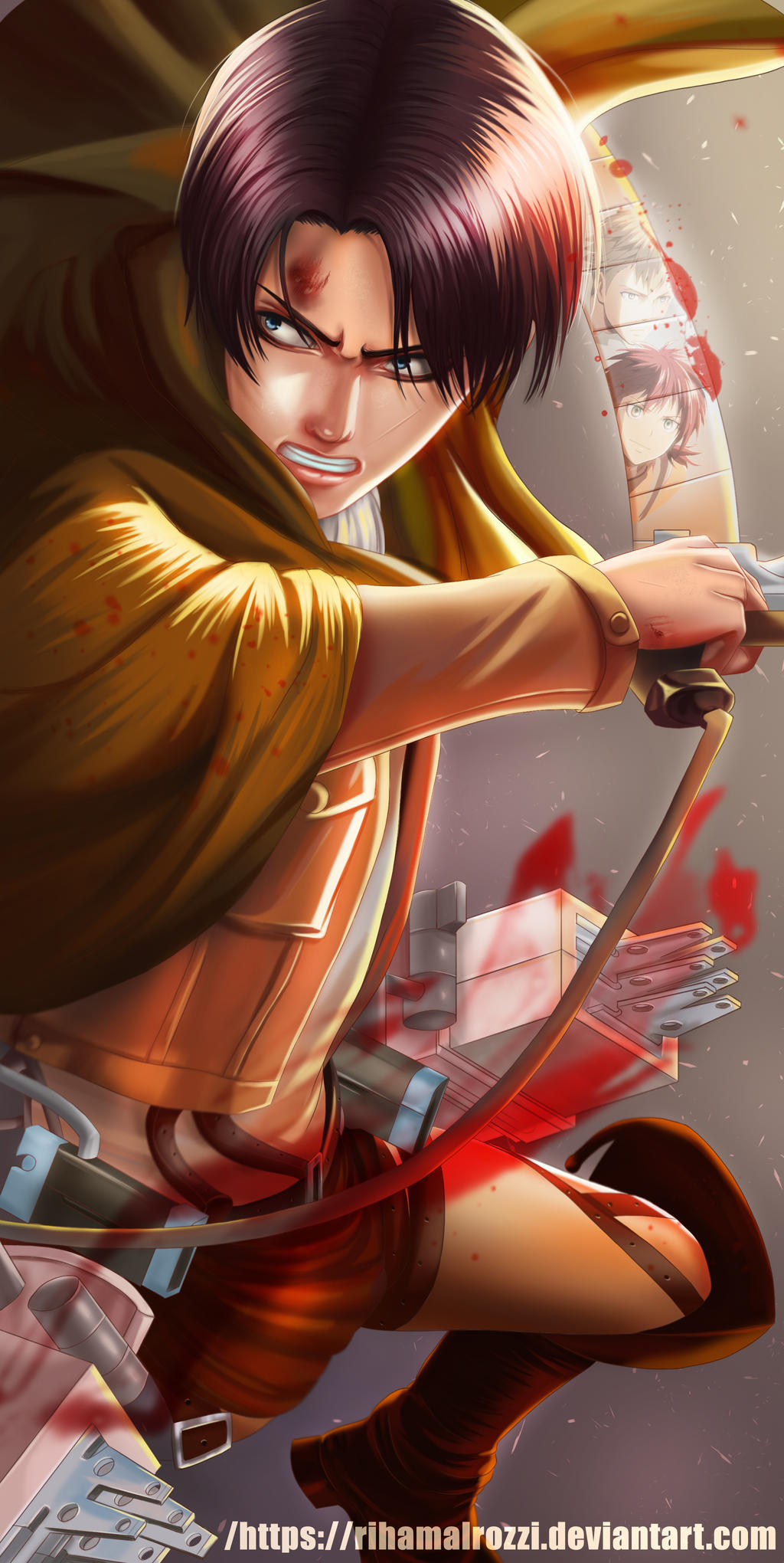 Levi Ackerman | Attack on Titan by RihamAlrozzi on DeviantArt levi tr