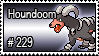 229 - Houndoom by PokeStampsDex