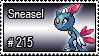 215 - Sneasel by PokeStampsDex