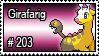 203 - Girafarig by PokeStampsDex