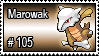 105 - Marowak by PokeStampsDex