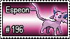 196 - Espeon by PokeStampsDex