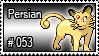 053 - Persian by PokeStampsDex