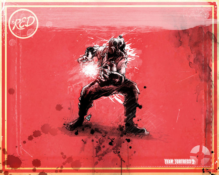 Pyro Wallpaper Red Small by GAVade on DeviantArt