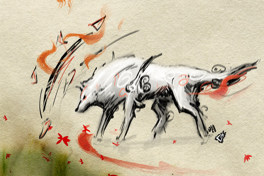 Okami Sketch 7