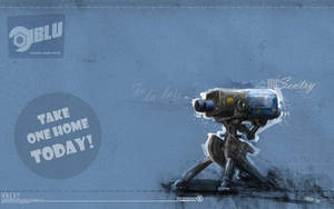 Mr Sentry Blu Wallpaper