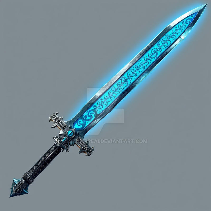 Silver Rune Art Silver Rune Sword by StarfireAI on DeviantArt