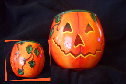 punkin candle holder