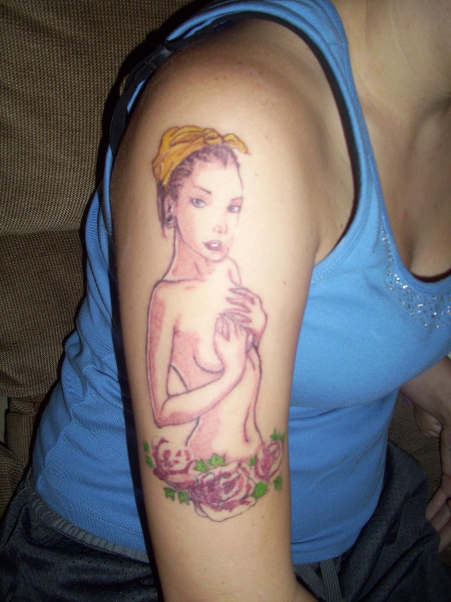 pretty pinup tattoo