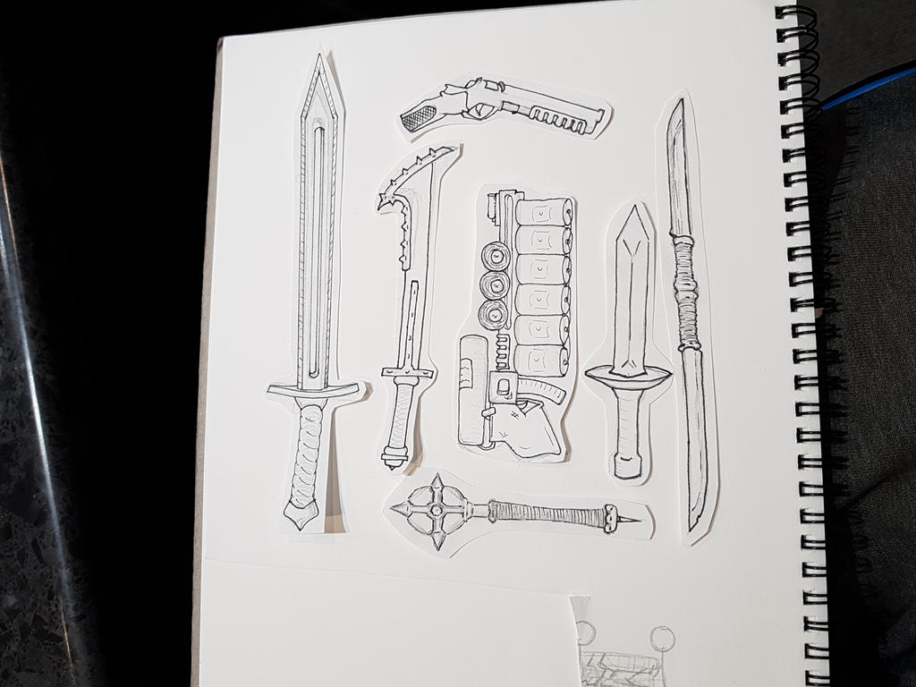 Random Weapon Cartoon Writing random weapons by Le-Moosicles on DeviantArt