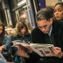 Reading Metro in the metro