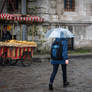 Two Hats and an Umbrella