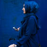 Woman in Blue