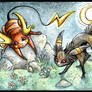 Raichu and Umbreon