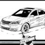 CARS DRAWING Geely Engrand 7