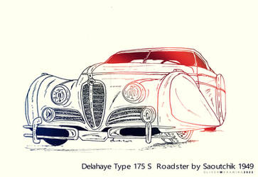 Delahaye Type 175 S  Roadster by Saoutchik 1949