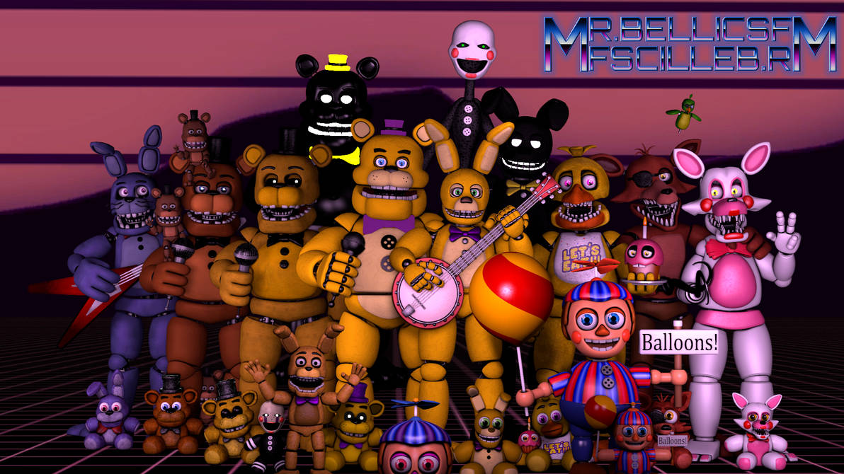 (SFM FNAF) Fredbear and Friends by MrBellicSFM on DeviantArt